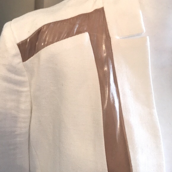 🤍J BRAND White & Sheer Blazer - Picture 4 of 11